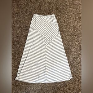 Long striped skirt